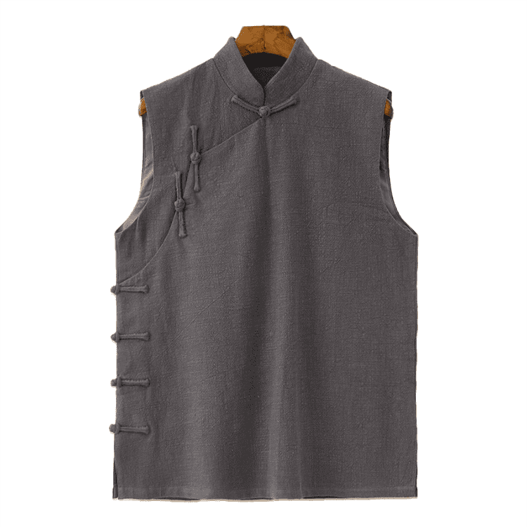 Grey Changshan Waistcoat