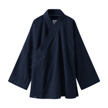 Load image into Gallery viewer, Navy Blue Solid Hanfu Jacket
