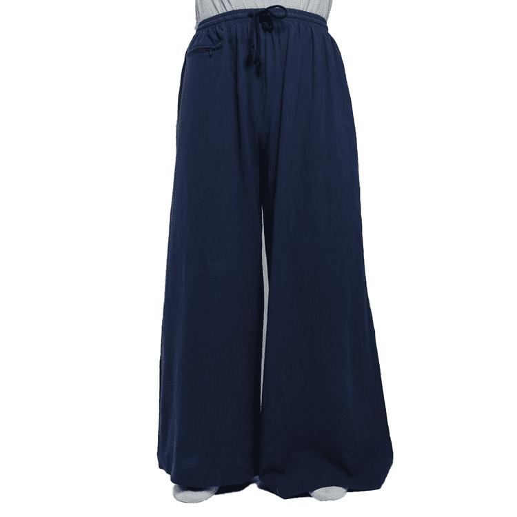 Navy Blue Shaolin Monk Pants for Summer