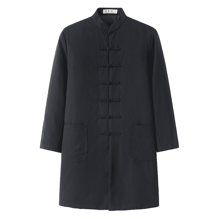 Black Tang Coat for Winter