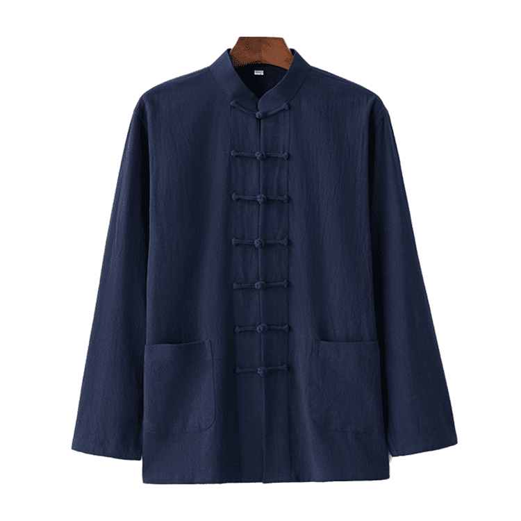 Navy Blue Tang Shirt with 7 Buttons