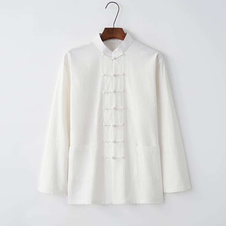 White Tang Shirt with 7 Buttons
