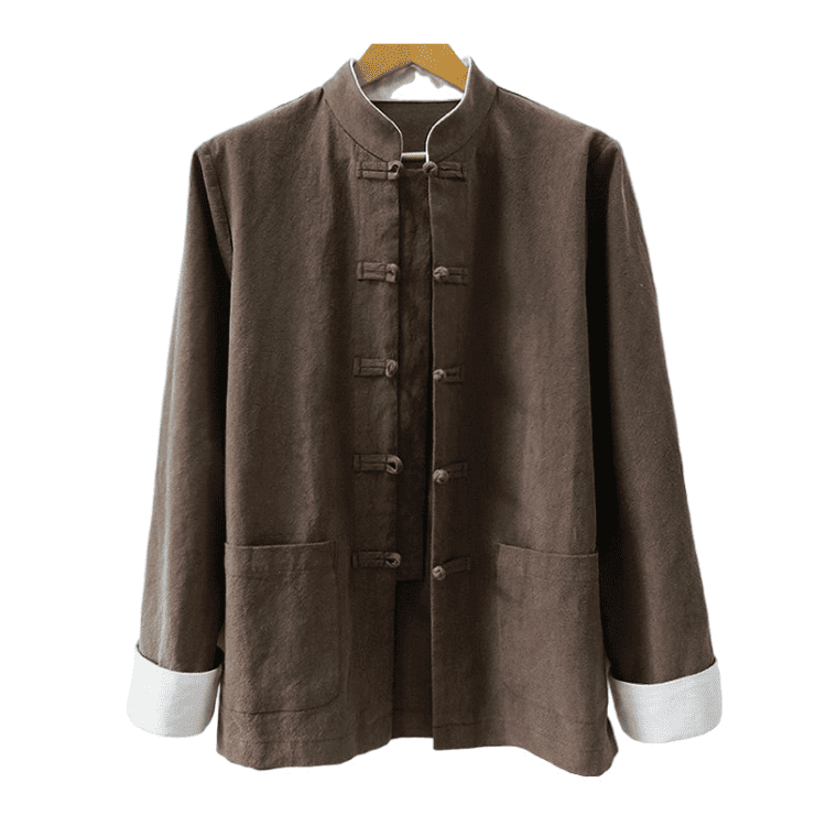 Coffee Tangzhuang Jacket