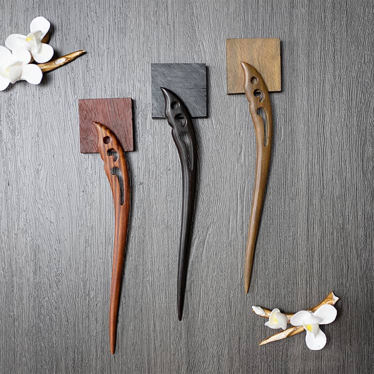 18cm Sandalwood Chinese Hairpins Zan