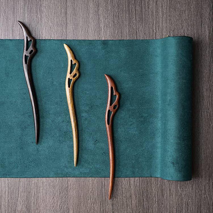 18cm Sandalwood Chinese Hairpins Zan