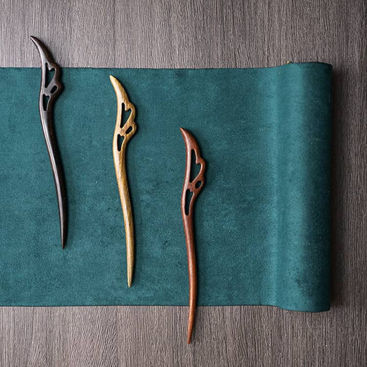 18cm Sandalwood Chinese Hairpins Zan
