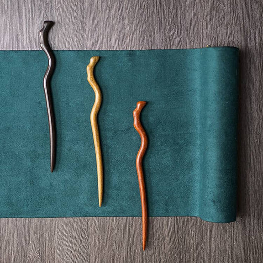 18cm Sandalwood Chinese Hairpins Zan