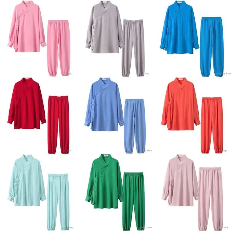 tai chi uniform suit with strapped cuffs