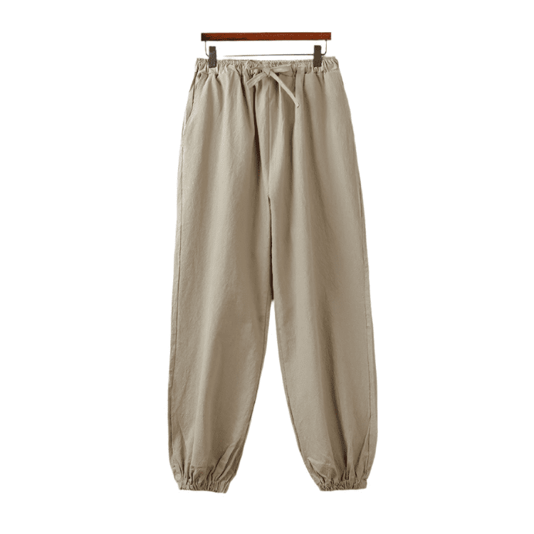 Beige Bruce Lee Style Pants