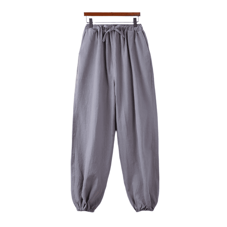 Grey Bruce Lee Style Pants