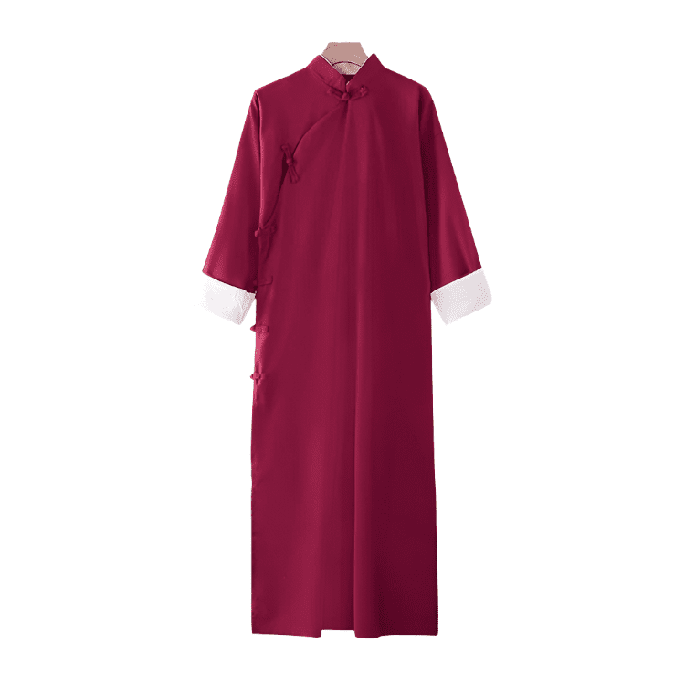 Wine Red Changshan Robe