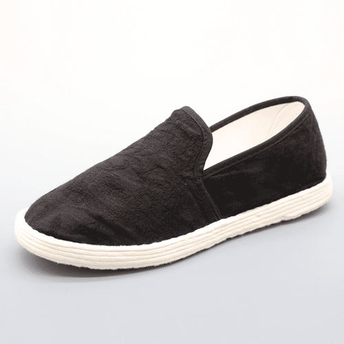 Black Handmade Jacquard Chinese Cloth Shoes
