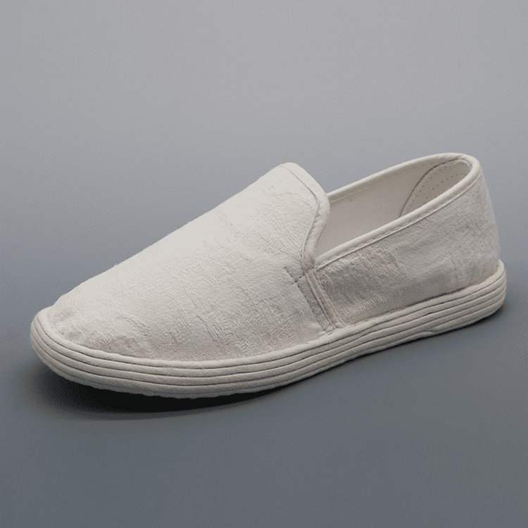 White Handmade Jacquard Chinese Cloth Shoes