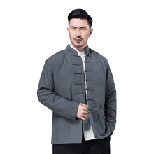 Load image into Gallery viewer, Grey Padded Chinese Basic Jacket for Winter
