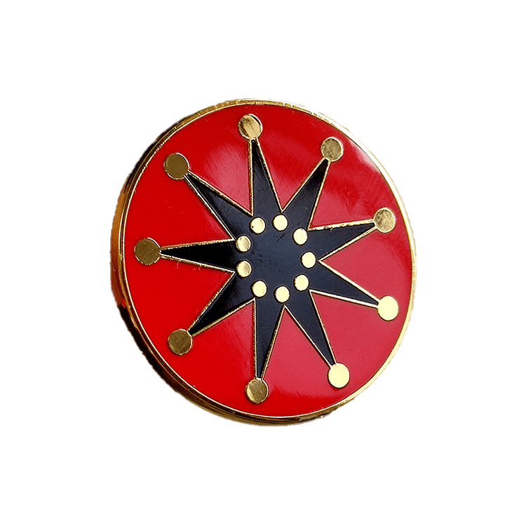 Front of Eighteen Stars of Iron Blood Badge (Replica)