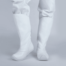 Load image into Gallery viewer, White Leather Hanfu Boots Zaoxue
