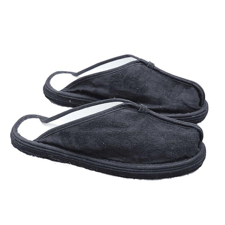 Black Hanfu Cloth Slippers