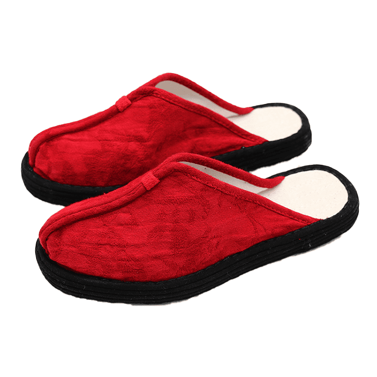 Red colour slippers deals