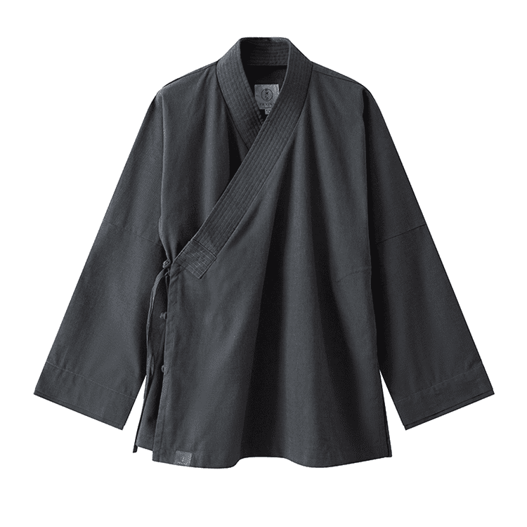 Grey Solid Hanfu Jacket