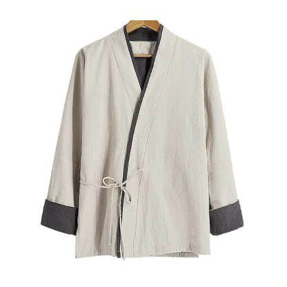 Beige Lined Hanfu Jacket