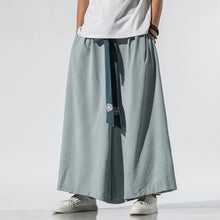 Load image into Gallery viewer, Light Blue Modern Wide Leg Hanfu Pants

