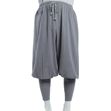 Load image into Gallery viewer, Dark Grey Shaolin Monk Pants with Puttees
