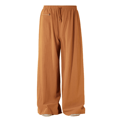 Yellow Monk Pants for Spring and Autumn