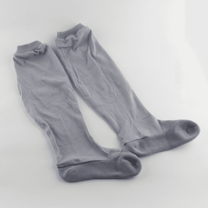 Grey Shaolin Monk Socks with Elastic Straps