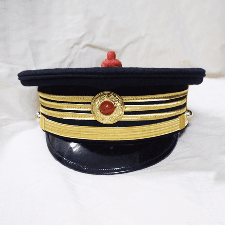 The Peaked Cap (Golden Thread Version) from the Dress Uniform of the Qing Dynasty’s New Army