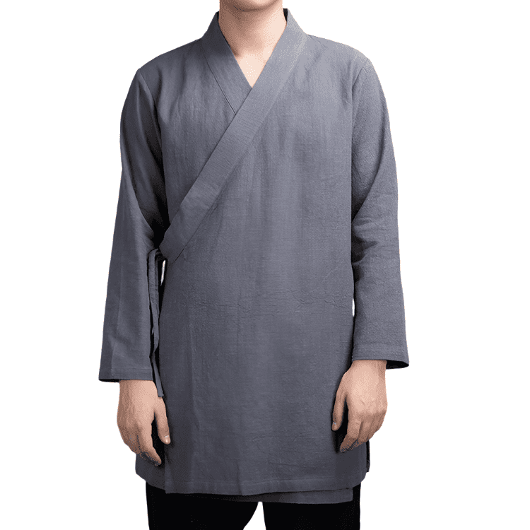 Solid Grey Shanku Hanfu Coat