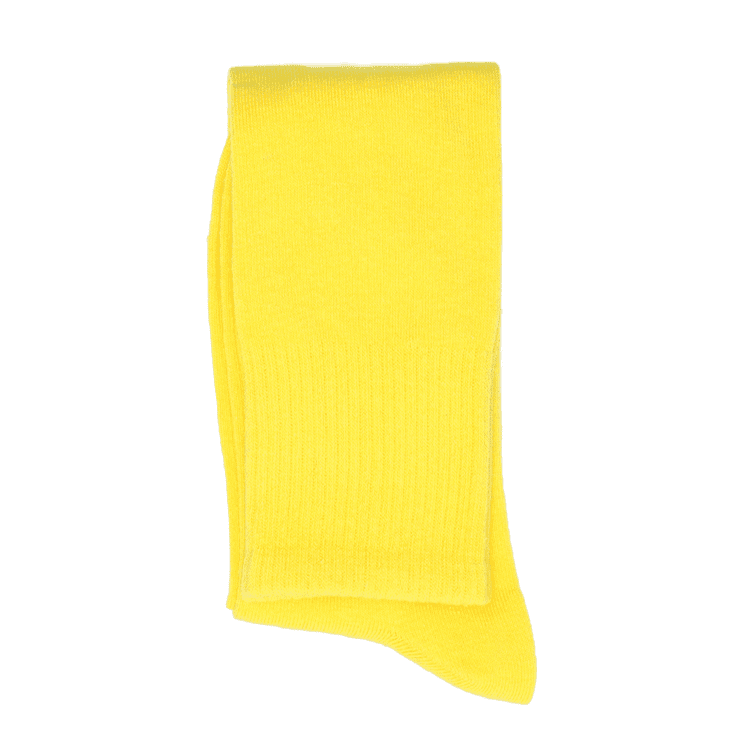 Bright Yellow Elastic Shaolin Monk Socks