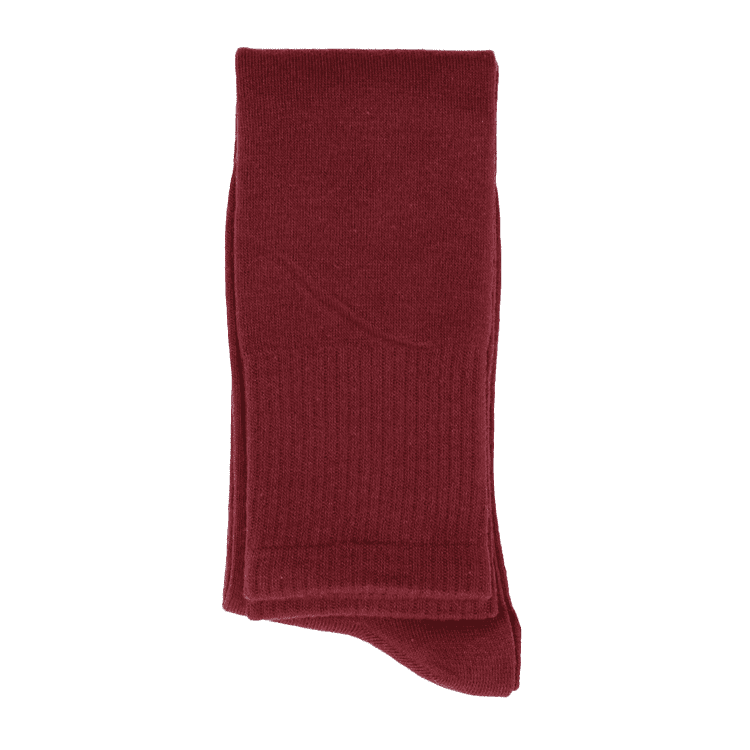 Wine Red Elastic Shaolin Monk Socks