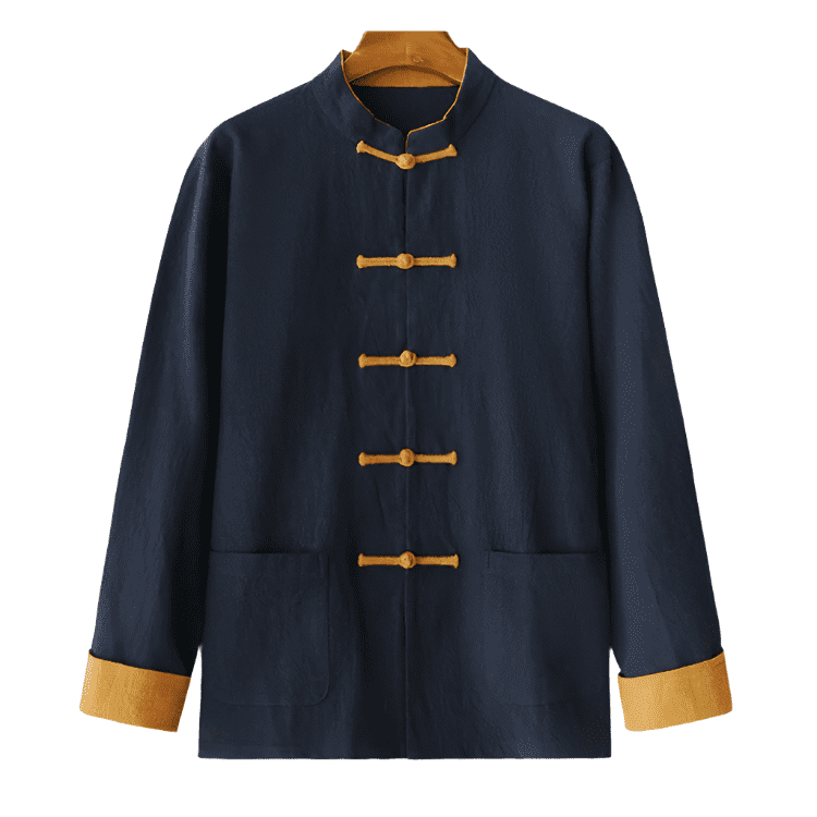 Navy Blue Contrast Tang Jacket