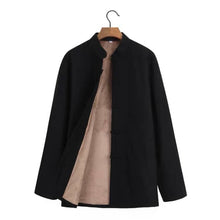 Load image into Gallery viewer, Black Thinly Fleece-Lined Tang Jacket
