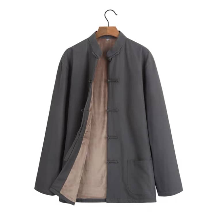 Grey Thinly Fleece-Lined Tang Jacket