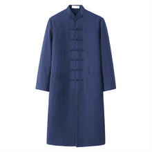 Load image into Gallery viewer, Navy Blue Tang Overcoat for Winter
