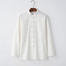Load image into Gallery viewer, White Tang Shirt with 7 Buttons
