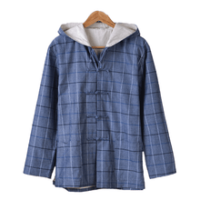 Load image into Gallery viewer, Plaid Lined Tang Suit Hoodie Made by Cotton
