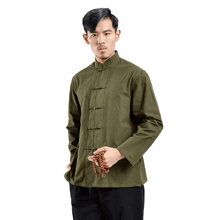 Load image into Gallery viewer, Army Green Tangzhuang Shirt
