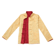 Load image into Gallery viewer, Red and Gold Tangzhuang Jacket for Chinese New Year
