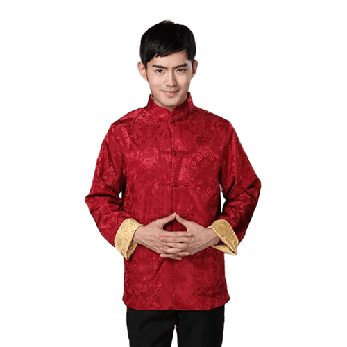 Asian Man with Chinese Traditional Dress Cheongsam or Tang Suit Stock Image  - Image of advertisement, festival: 109932953