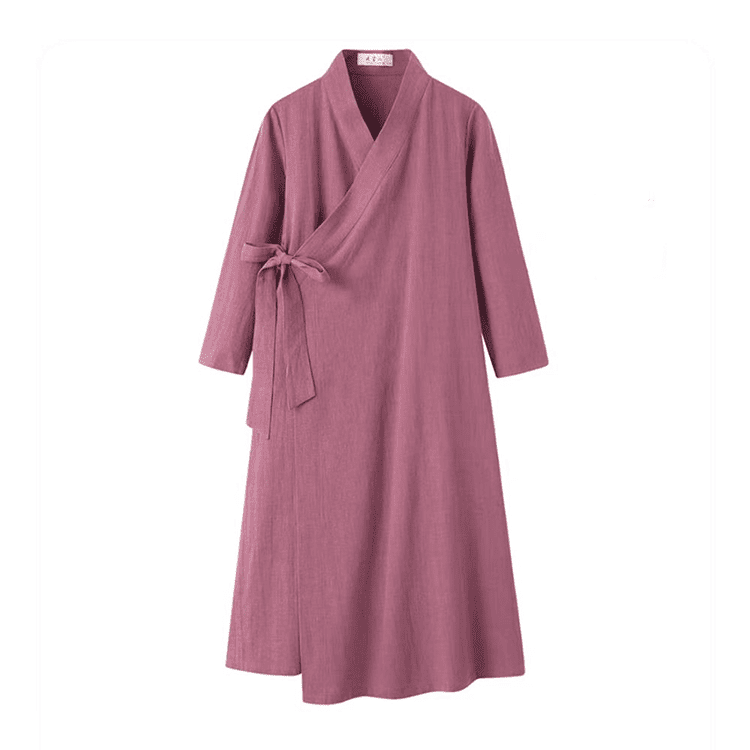 Dusty Pink Taoist Robe for Women