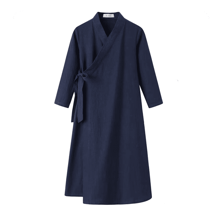 Navy Blue Taoist Robe for Women