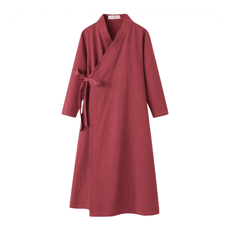 Wine Red Taoist Robe for Women