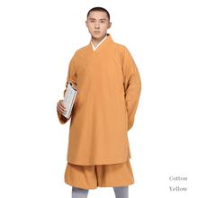 Load image into Gallery viewer, Yellow Cotton Arhat Monk Robe

