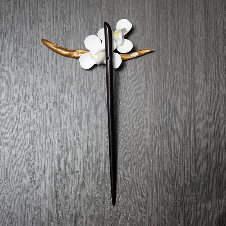 Black Zan Sandalwood Chinese Hairpin