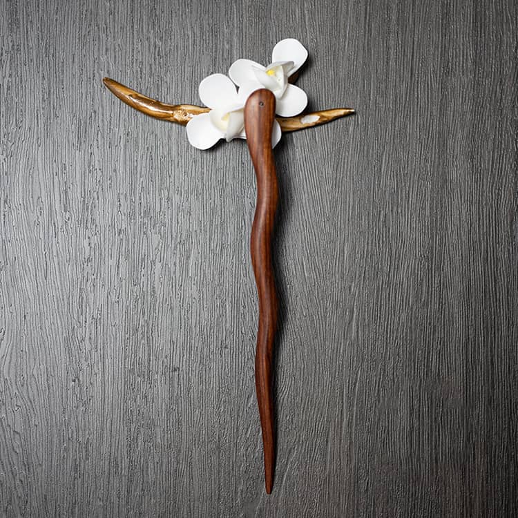 18cm Red Sandalwood Chinese Hairpin Zan