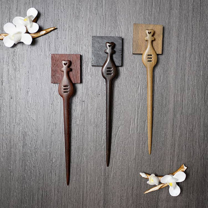 18cm Sandalwood Chinese Hairpins Zan