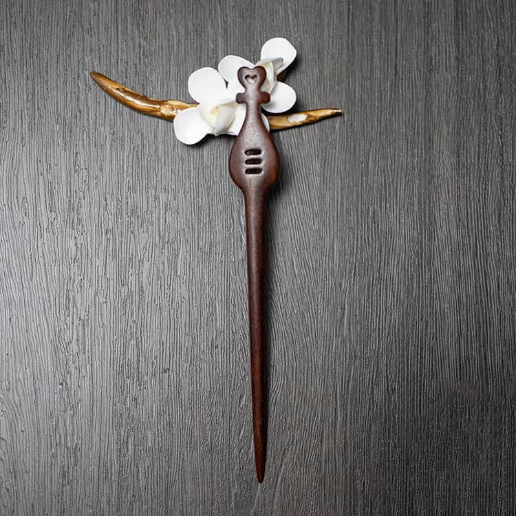 18cm Red Sandalwood Chinese Hairpin Zan