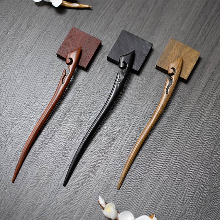 18cm Sandalwood Chinese Hairpins Zan